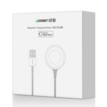 Заредете изображение във визуализатора на галерията – Ugreen wireless MFI Qi charger for Apple Watch with built-in cable 1m white (CD177) - TopMag
