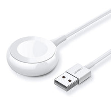 Заредете изображение във визуализатора на галерията – Ugreen wireless MFI Qi charger for Apple Watch with built-in cable 1m white (CD177) - TopMag
