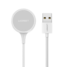 Заредете изображение във визуализатора на галерията – Ugreen wireless MFI Qi charger for Apple Watch with built-in cable 1m white (CD177) - TopMag
