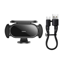 Заредете изображение във визуализатора на галерията – Baseus Steel Cannon Pro solar automatic cockpit car holder black (SUGP010001)
