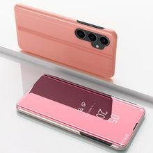 Заредете изображение във визуализатора на галерията – Hard Flip Case for Samsung Galaxy S23 FE Clear View Case - Pink
