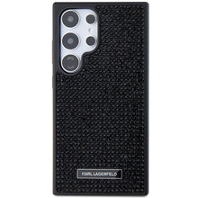 Заредете изображение във визуализатора на галерията – Karl Lagerfeld Rhinestone Metal Logo case for Samsung Galaxy S24 Ultra - black
