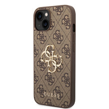Заредете изображение във визуализатора на галерията – Original Case GUESS 4G Big Metal Logo GUHCP15M4GMGBR for Iphone 15 Plus brown
