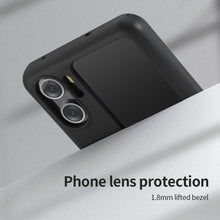 Заредете изображение във визуализатора на галерията – Nillkin Flex Flip Finger Strap Silicone Case for Oppo Find N2 Flip black
