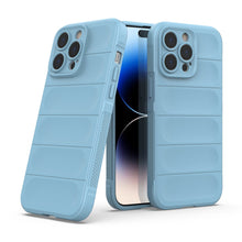 Заредете изображение във визуализатора на галерията – Magic Shield Case case for iPhone 14 Pro Max flexible armored case light blue
