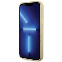 Заредете изображение във визуализатора на галерията – Original Case GUESS Rhinestone Triangle hardcase GUHCP14MHDGTPD for Iphone 14 Plus gold
