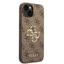 Заредете изображение във визуализатора на галерията – Original Case GUESS 4G Big Metal Logo GUHCP15M4GMGBR for Iphone 15 Plus brown
