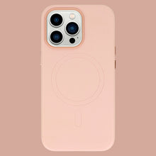 Заредете изображение във визуализатора на галерията – MagSafe Leather Case Iphone 14 Pro Light Pink
