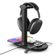 Заредете изображение във визуализатора на галерията – Wireless charger qi 4in1 15w b15a black
