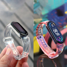 Заредете изображение във визуализатора на галерията – Replacment silicone band strap for Xiaomi Mi Band 6 / 5 purple
