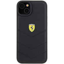 Заредете изображение във визуализатора на галерията – Ferrari FEHCP15MRDUK iPhone 15 Plus 6.7" black/black hardcase Quilted Metal Logo
