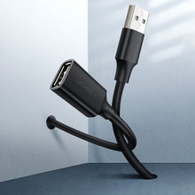 Заредете изображение във визуализатора на галерията – Ugreen extension cable USB (male) - USB (female) 2.0 480Mbps 1.5m black (US103)
