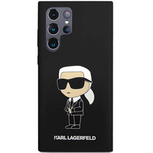 Заредете изображение във визуализатора на галерията – Karl Lagerfeld Silicone Ikonik case for Samsung Galaxy S24 Ultra - black
