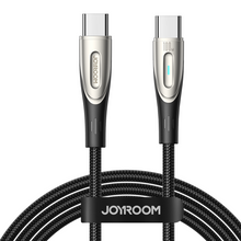 Заредете изображение във визуализатора на галерията – Joyroom Star-Light Series SA27-CC5 USB-C / USB-C cable 100W 3m - black
