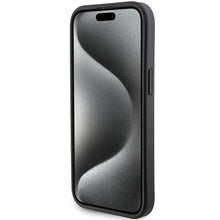 Заредете изображение във визуализатора на галерията – Karl Lagerfeld Gripstand Saffiano Choupette Pins Case for iPhone 15 Plus / 14 Plus - Black
