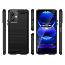 Заредете изображение във визуализатора на галерията – Carbon Case for Xiaomi Poco X5 5G / Redmi Note 12 5G flexible silicone carbon cover black
