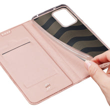 Заредете изображение във визуализатора на галерията – Dux Ducis Skin Pro Case For Xiaomi Redmi Note 12 Pro+ Flip Cover Card Wallet Stand Pink
