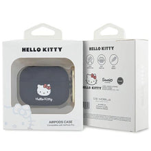 Заредете изображение във визуализатора на галерията – Hello Kitty Silicone 3D Kitty Head case for AirPods Pro - black
