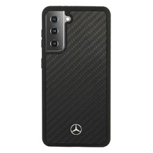 Заредете изображение във визуализатора на галерията – Original faceplate case MERCEDES MEHCS21SRCABK for SAMSUNG S21 (Urban Line / black carbon)
