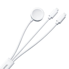 Заредете изображение във визуализатора на галерията – Joyroom S-IW007 3-in-1 cable USB-A magnetic charger - Lightning 1.2m - white

