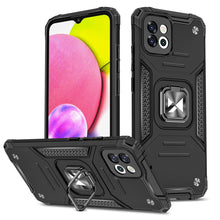 Заредете изображение във визуализатора на галерията – Wozinsky Ring Armor case for Samsung Galaxy A03 armored cover magnetic holder ring black
