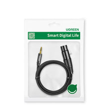 Заредете изображение във визуализатора на галерията – Ugreen audio cable 3.5mm mini jack (male) - XLR (female) 2m black (AV182)
