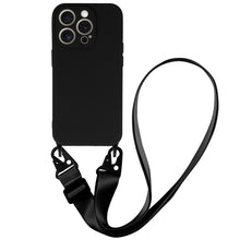 Заредете изображение във визуализатора на галерията – Strap Silicone Case for Iphone 12 design 2 black
