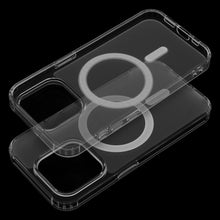 Заредете изображение във визуализатора на галерията – Frost Mag Cover compatible with MagSafe for IPHONE 15 PRO transparent
