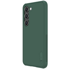 Заредете изображение във визуализатора на галерията – Nillkin Super Frosted Shield Pro case for Samsung Galaxy S23 armored case + phone stand green
