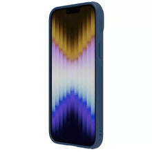 Заредете изображение във визуализатора на галерията – Nillkin CamShield S Leather Magnetic Case for Iphone 14/13 blue
