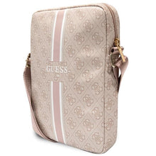 Заредете изображение във визуализатора на галерията – Guess Bag GUTB10P4RPSP 10" pink/pink 4G Stripes Tablet Bag
