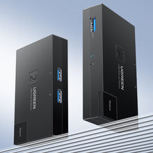Заредете изображение във визуализатора на галерията – Switch USB 3.0 bidirectional switch Ugreen CM618 - black
