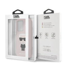 Заредете изображение във визуализатора на галерията – Karl Lagerfeld KLHCS69SLFKPI S20 Ultra G988 hardcase jasnoróżowy/pink Silicone Iconic
