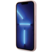Заредете изображение във визуализатора на галерията – Original Case GUESS Rhinestone Triangle hardcase GUHCP14XHDGTPP for Iphone 14 Pro Max pink
