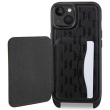 Заредете изображение във визуализатора на галерията – Karl Lagerfeld KLHCP14SCSAKHPCK iPhone 14 6.1" hardcase black/black Crossbody Saffiano Monogram Choupette
