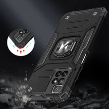 Заредете изображение във визуализатора на галерията – Wozinsky Ring Armor Tough Hybrid Case Cover + Magnetic Holder for Xiaomi Redmi Note 10 / Redmi Note 10S Black - TopMag
