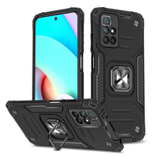 Заредете изображение във визуализатора на галерията – Wozinsky Ring Armor Tough Hybrid Case Cover + Magnetic Holder for Xiaomi Redmi Note 10 / Redmi Note 10S Black - TopMag
