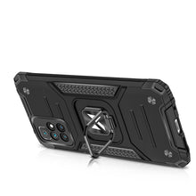 Заредете изображение във визуализатора на галерията – Wozinsky Ring Armor Tough Hybrid Case Cover + Magnetic Holder for Xiaomi Redmi Note 10 / Redmi Note 10S blue - TopMag

