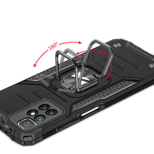 Заредете изображение във визуализатора на галерията – Wozinsky Ring Armor Tough Hybrid Case Cover + Magnetic Holder for Xiaomi Redmi Note 10 / Redmi Note 10S blue - TopMag
