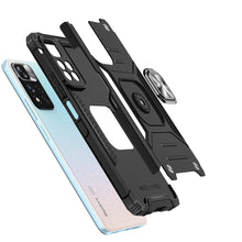 Заредете изображение във визуализатора на галерията – Wozinsky Ring Armor Tough Hybrid Case Cover + Magnetic Mount Xiaomi Redmi Note 11 Pro 5G (China) / Redmi Note 11 Pro + 5G (China) / Mi 11i (India) / Mi 11i HyperCharge / Poco X4 NFC 5G blue - TopMag

