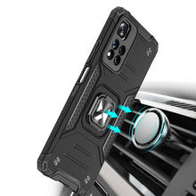 Заредете изображение във визуализатора на галерията – Wozinsky Ring Armor Tough Hybrid Case Cover + Magnetic Mount Xiaomi Redmi Note 11 Pro 5G (China) / Redmi Note 11 Pro + 5G (China) / Mi 11i (India) / Mi 11i HyperCharge / Poco X4 NFC 5G blue - TopMag
