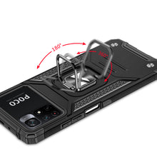 Заредете изображение във визуализатора на галерията – Wozinsky Ring Armor Tough Hybrid Case Cover + Magnetic Mount Mi Poco M4 Pro 5G / Redmi Note 11 5G (China) / Redmi Note 11T 5G / Redmi Note 11S 5G blue - TopMag
