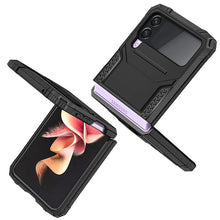 Заредете изображение във визуализатора на галерията – Wozinsky Ring Armor tough hybrid case cover + magnetic holder for Samsung Galaxy Z Flip 3 black - TopMag
