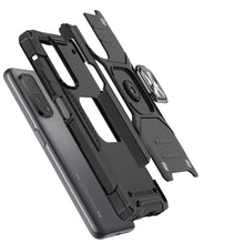 Заредете изображение във визуализатора на галерията – Wozinsky Ring Armor tough hybrid case cover + magnetic holder for Samsung Galaxy A03s black - TopMag

