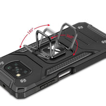 Заредете изображение във визуализатора на галерията – Wozinsky Ring Armor tough hybrid case cover + magnetic holder for Samsung Galaxy A03s blue - TopMag
