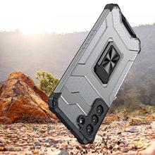 Заредете изображение във визуализатора на галерията – Crystal Ring Case tough hybrid cover + magnetic holder for Samsung Galaxy S22 + (S22 Plus) red - TopMag
