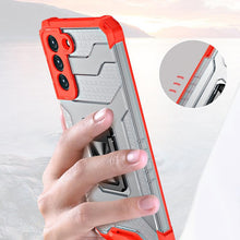 Заредете изображение във визуализатора на галерията – Crystal Ring Case tough hybrid cover + magnetic holder for Samsung Galaxy S22 blue - TopMag
