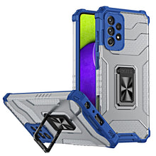 Заредете изображение във визуализатора на галерията – Crystal Ring Case tough hybrid cover + magnetic holder for Samsung Galaxy A13 5G blue - TopMag

