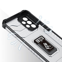 Заредете изображение във визуализатора на галерията – Crystal Ring Case tough hybrid cover + magnetic holder for Samsung Galaxy A13 5G blue - TopMag
