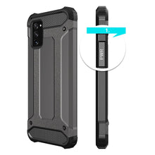 Заредете изображение във визуализатора на галерията – Hybrid Armor Case Tough Rugged Cover for Samsung Galaxy A03s black - TopMag
